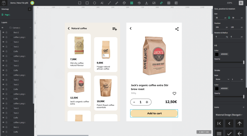 Screenshot of Penpot