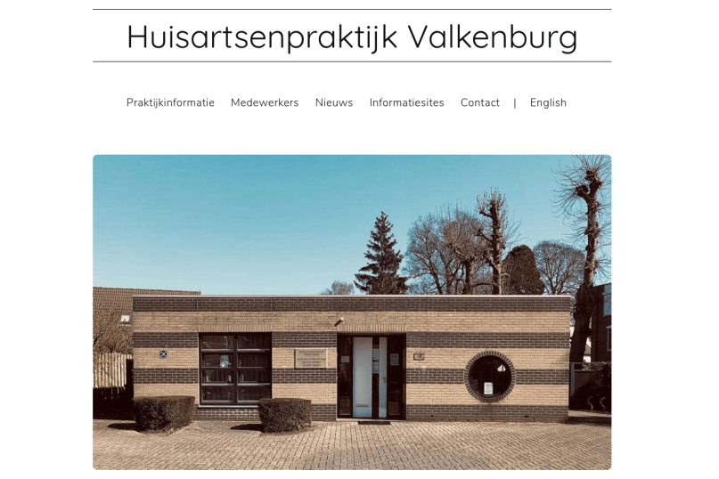 Website Huisartsenpraktijk Valkenburg