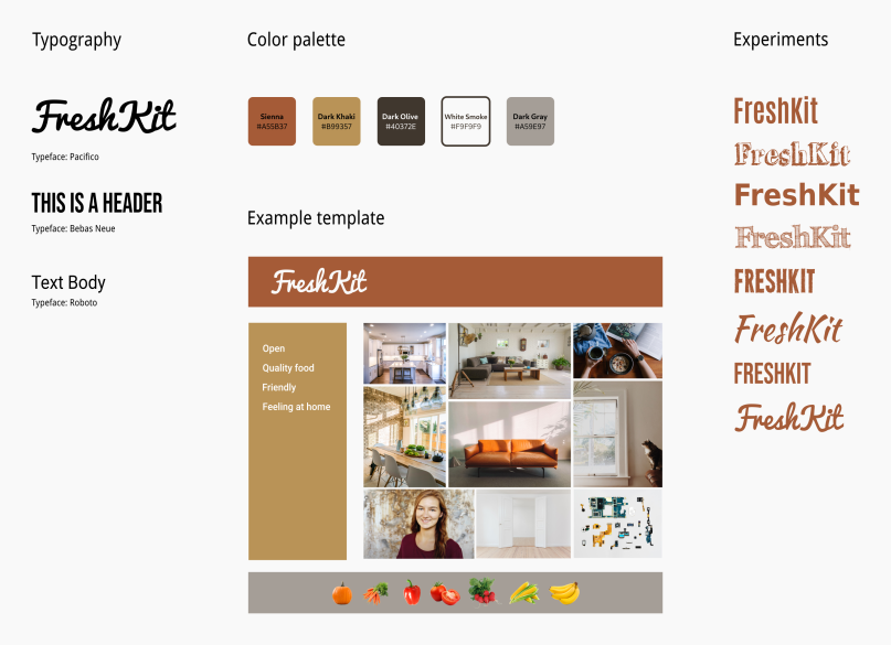 Final moodboard FreshKit